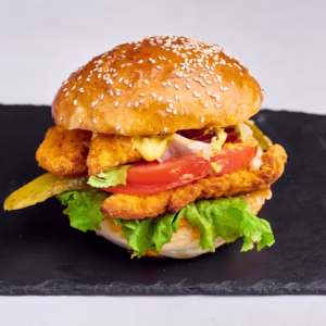 Hamburger ze Stripsami